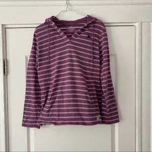 COPY - The black dog purple striped hoodie
